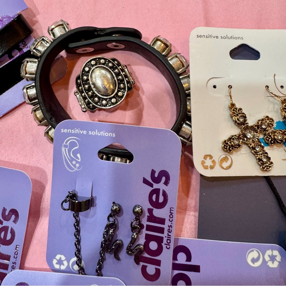 NWT Claire’s Dark Academia Goth Jewelry Lot - Picture 2 of 13